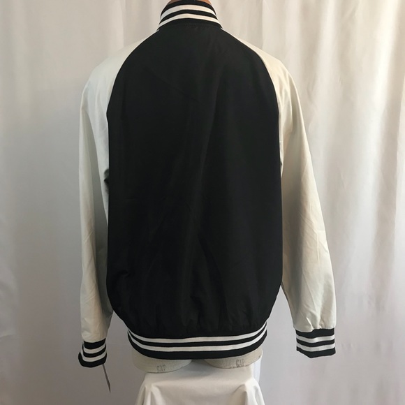 Men’s X-RAY Faux Leather Bomber Jacket - Picture 3 of 8